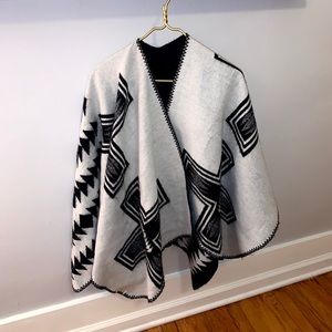 Reversible Open Front Poncho